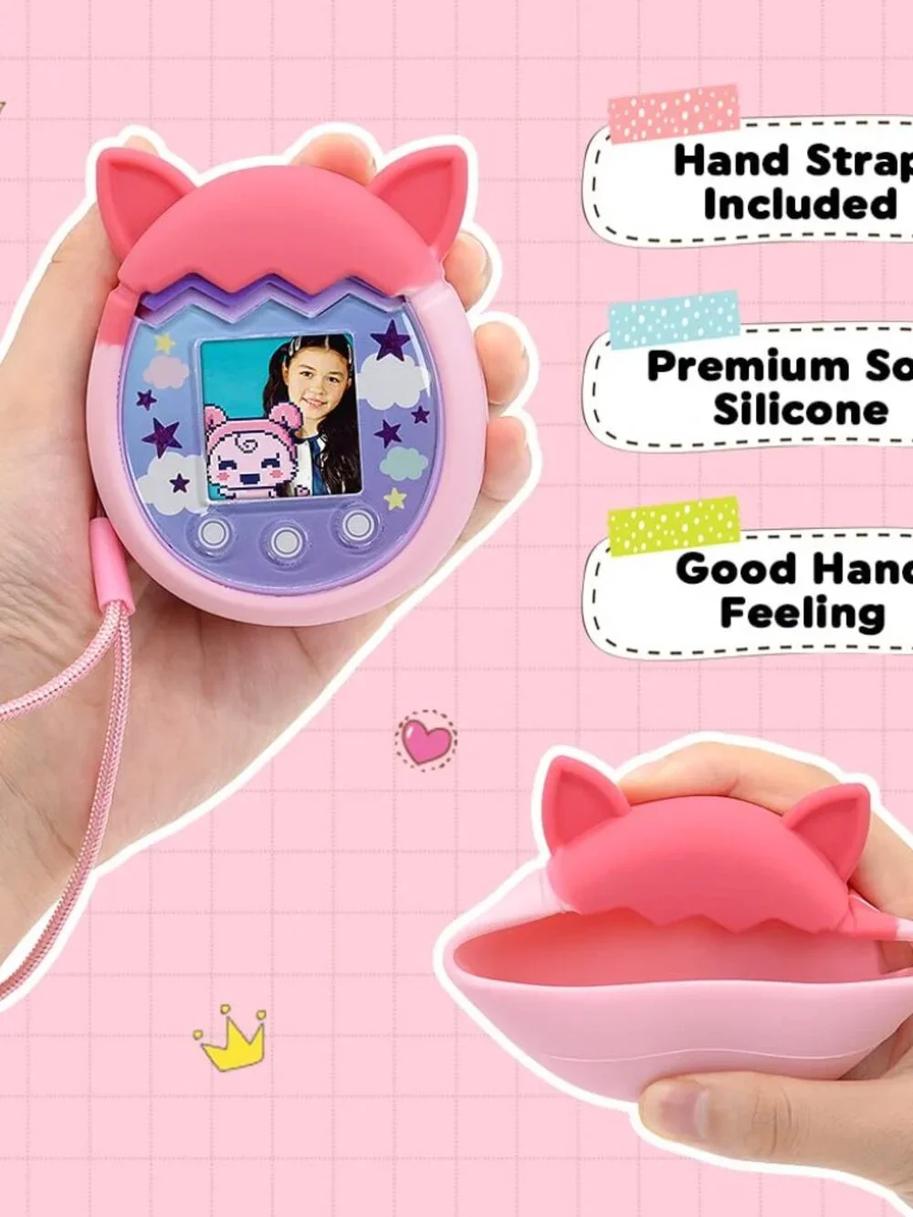 Winceed Silicone Case for Tamagotchi Pix Virtual Pet Game Machine, Protective Co